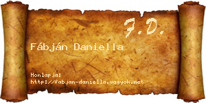 Fábján Daniella névjegykártya